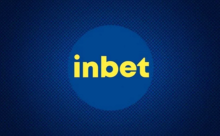 Логото на Inbet в синия кръг на марката